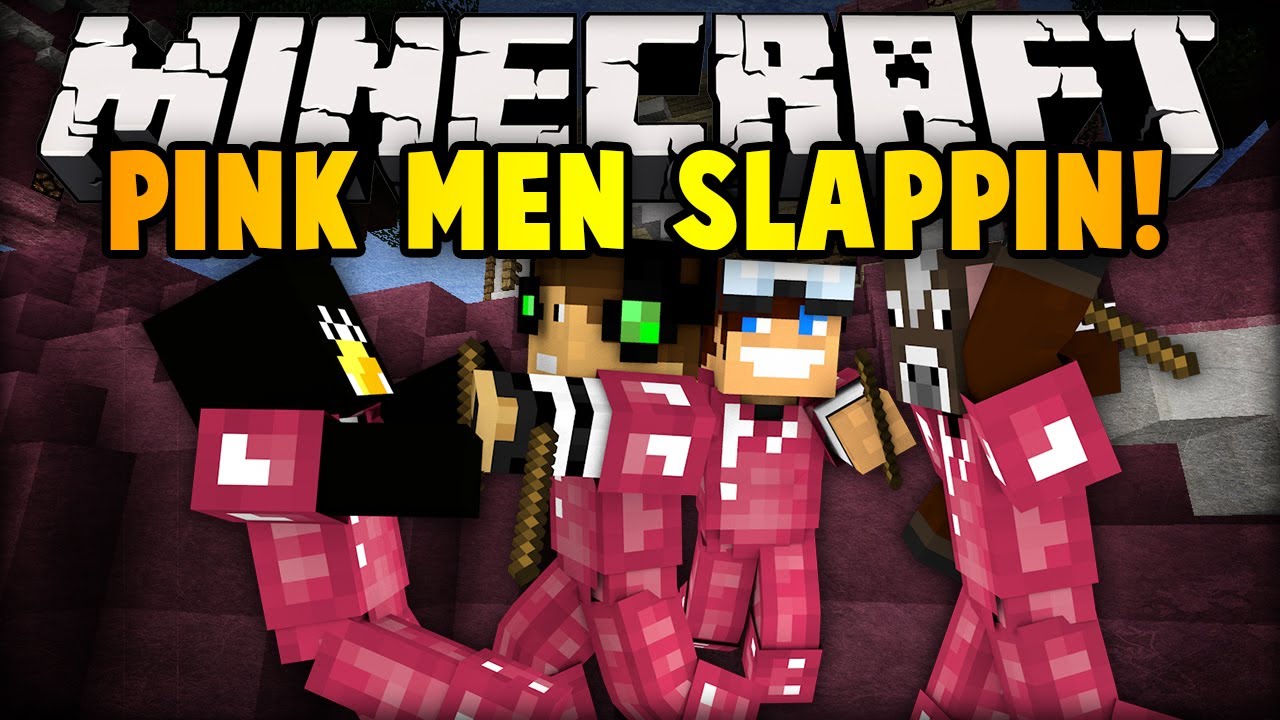 Minecraft: RÓŻOWI FACECI BIJĄCY SIĘ PAŁKAMI! w/ PolskiPingwin, iDelti, Sitrox