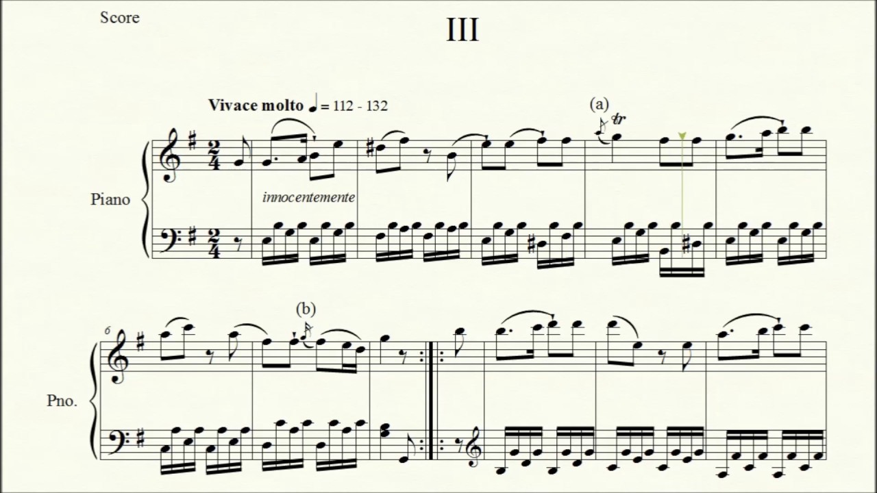 Sonata in E Minor (Hob. XVI:34) Third Movement - Franz Joseph Haydn - Piano Repertoire 9