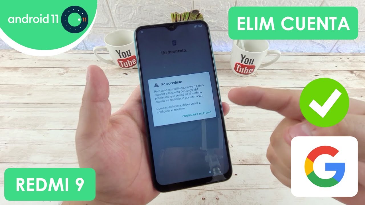 Eliminar Cuenta de Google Xiaomi Redmi 9 | Android 11