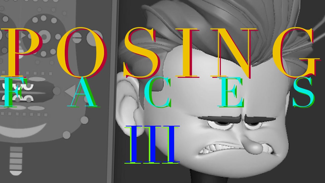 Posing faces with appeal III - Anger - quick 3d animation tips