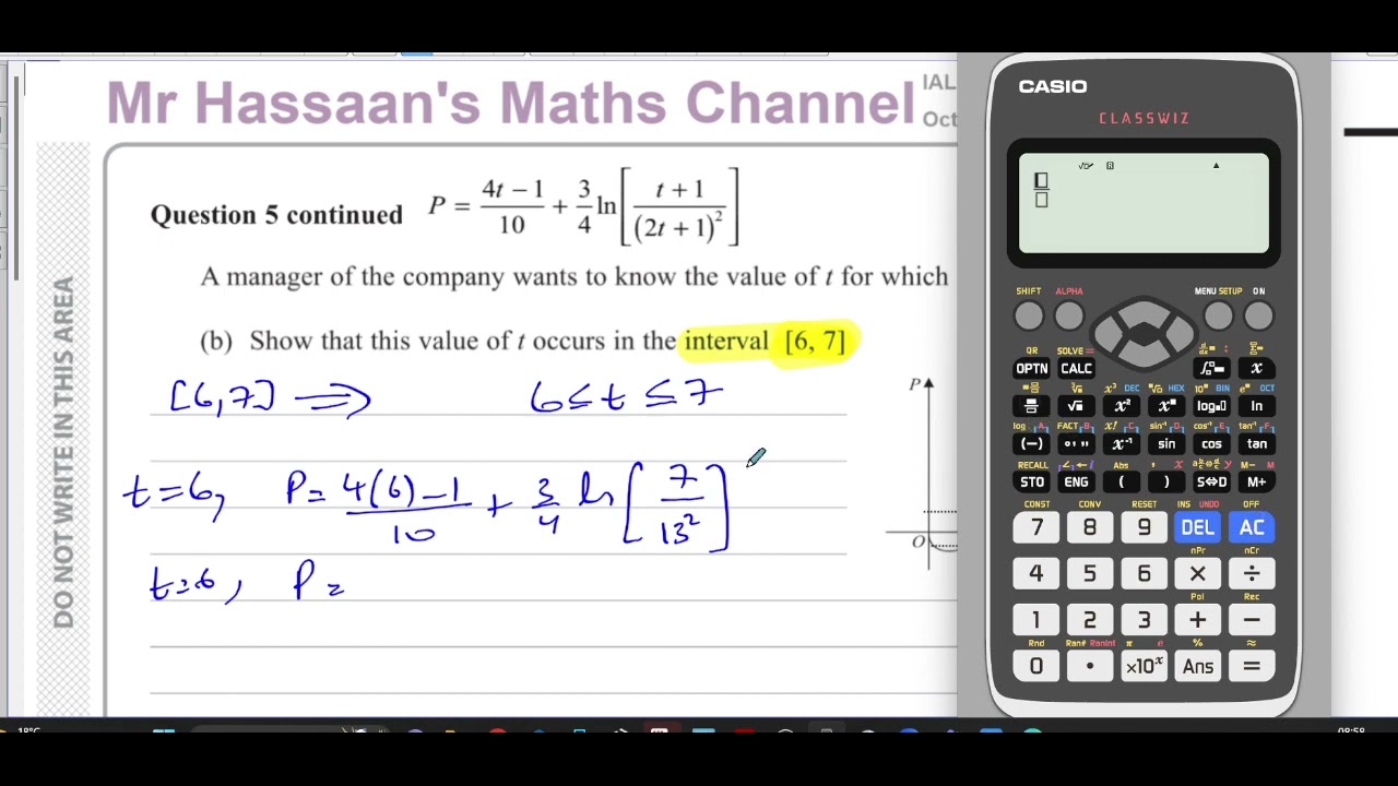 WMA13/01, IAL, (Edexcel), P3, October 2022, Q5, Numerical Methods & Iteration
