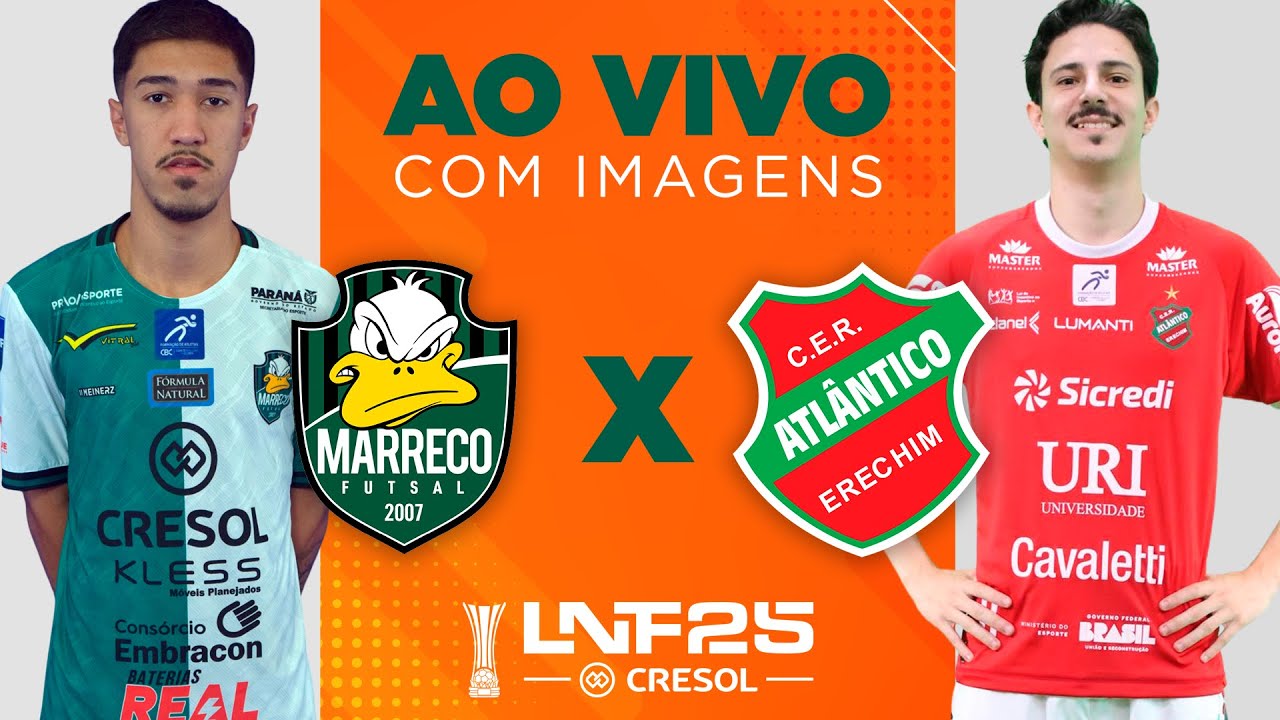 JOGO COMPLETO | LNF 2025 | MARRECO x ATLÂNTICO | RODADA 2