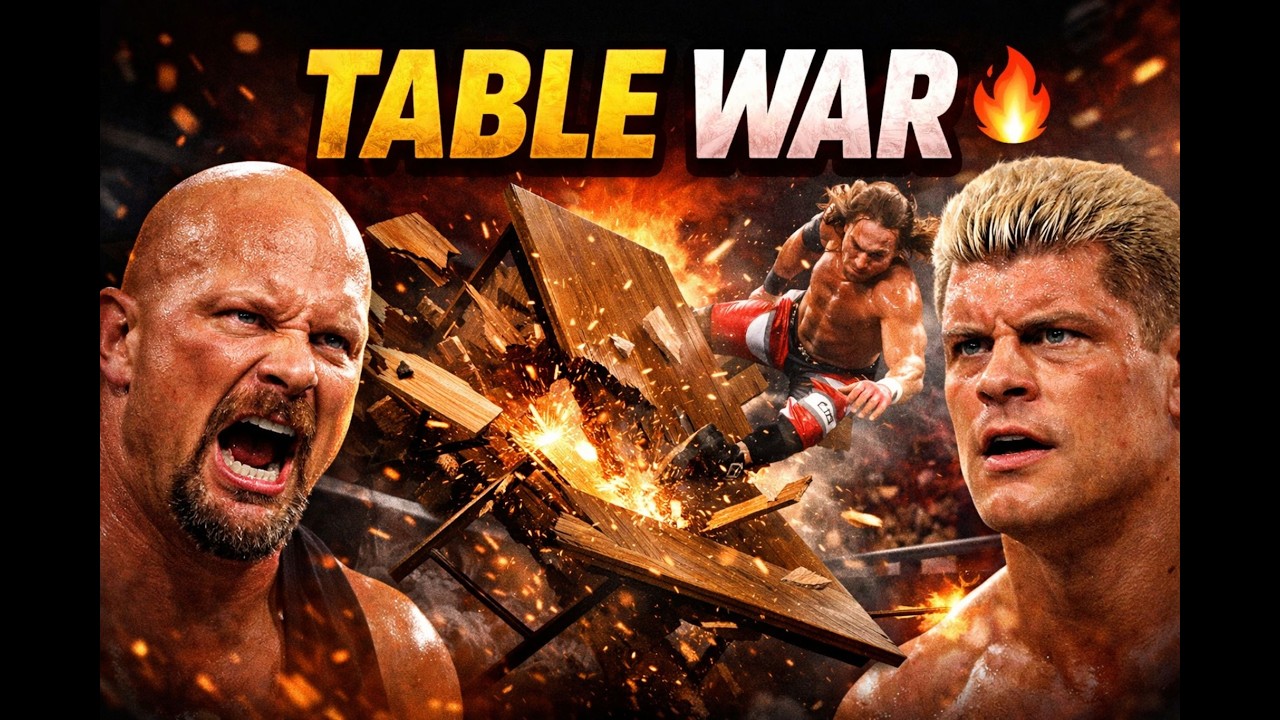 Triple Threat TABLE WAR 🔥 | Cody vs Austin vs HBK