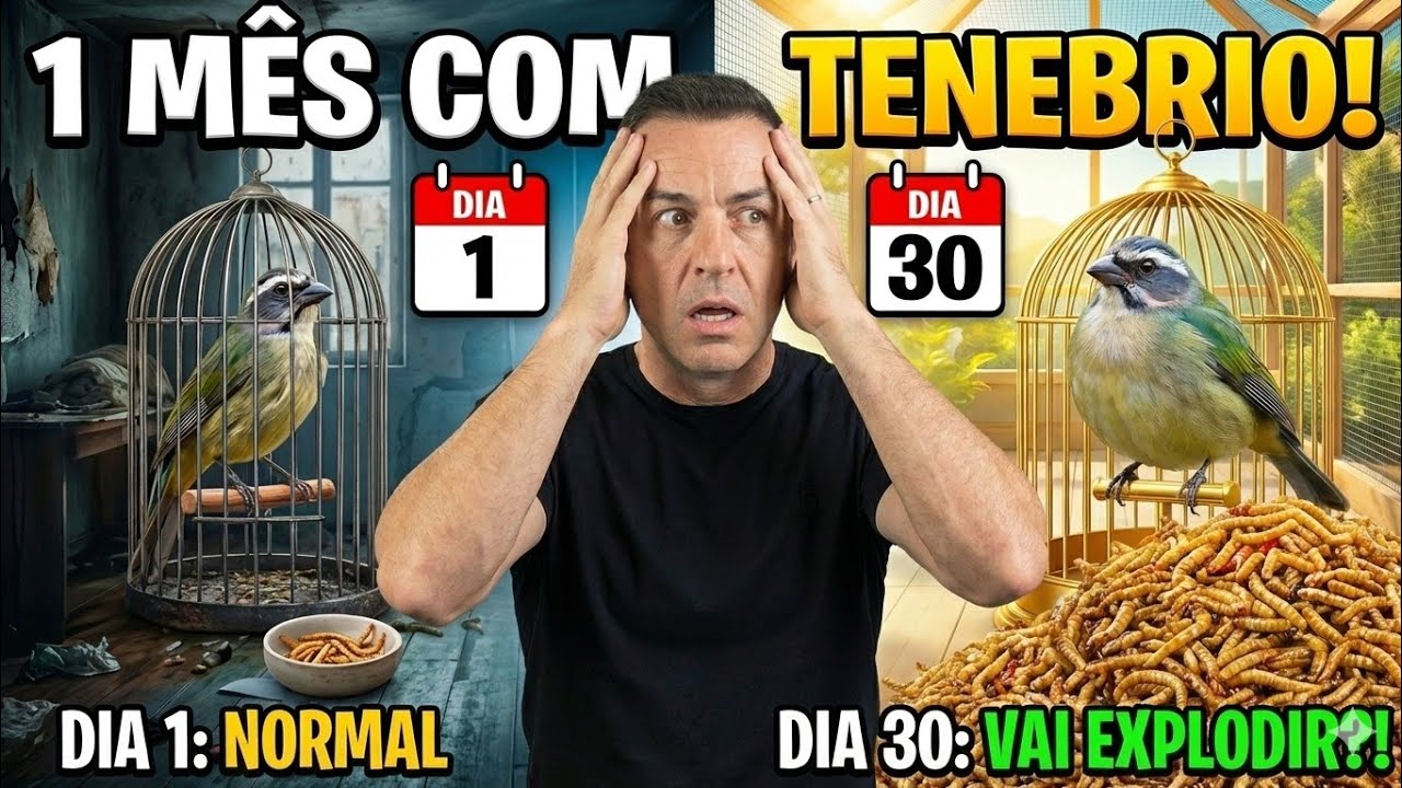 Dar Tenébrio TODO DIA por 1 Mês: Olha Como Ele Ficou! 