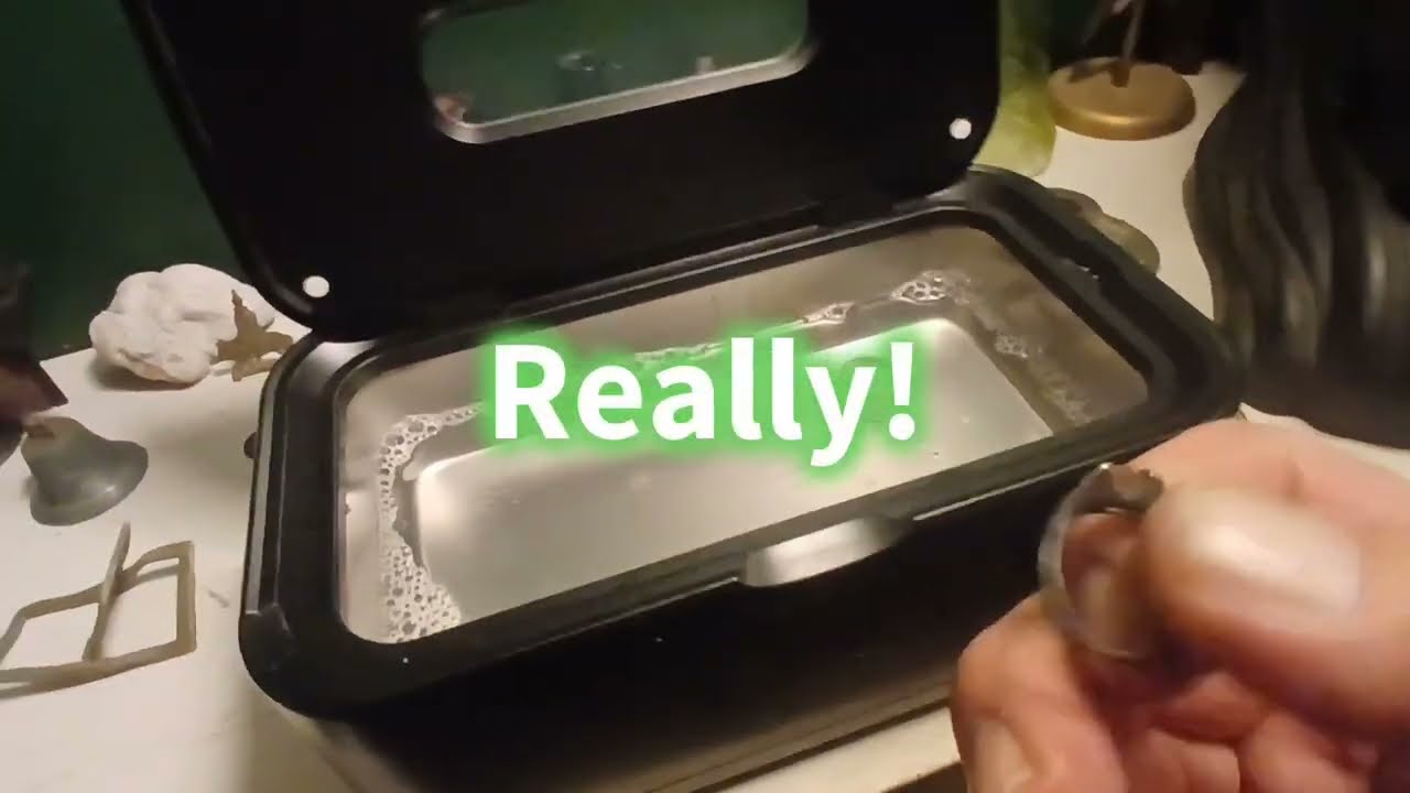 Super-powered ultrasonic jewelry/coin cleaner review.