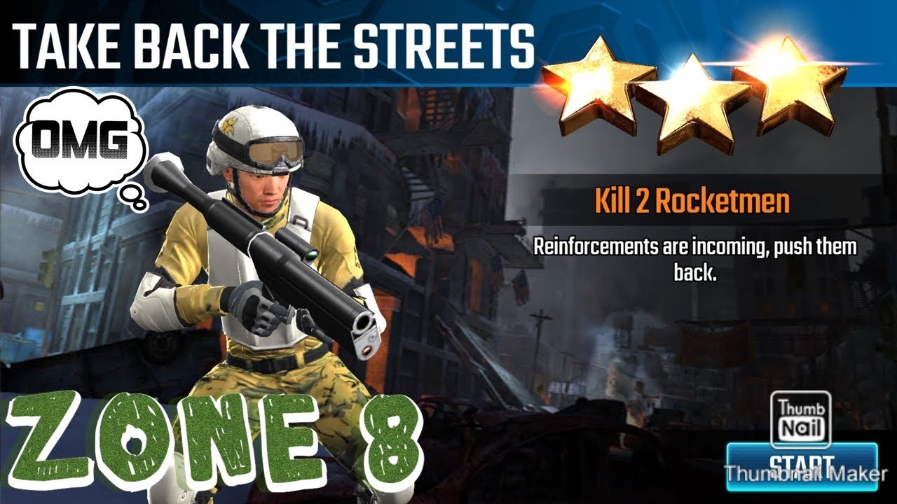Take Back the Streets, Sniper Strike special Ops mission #27- Nuclear Winter (rifle/ zone 8)