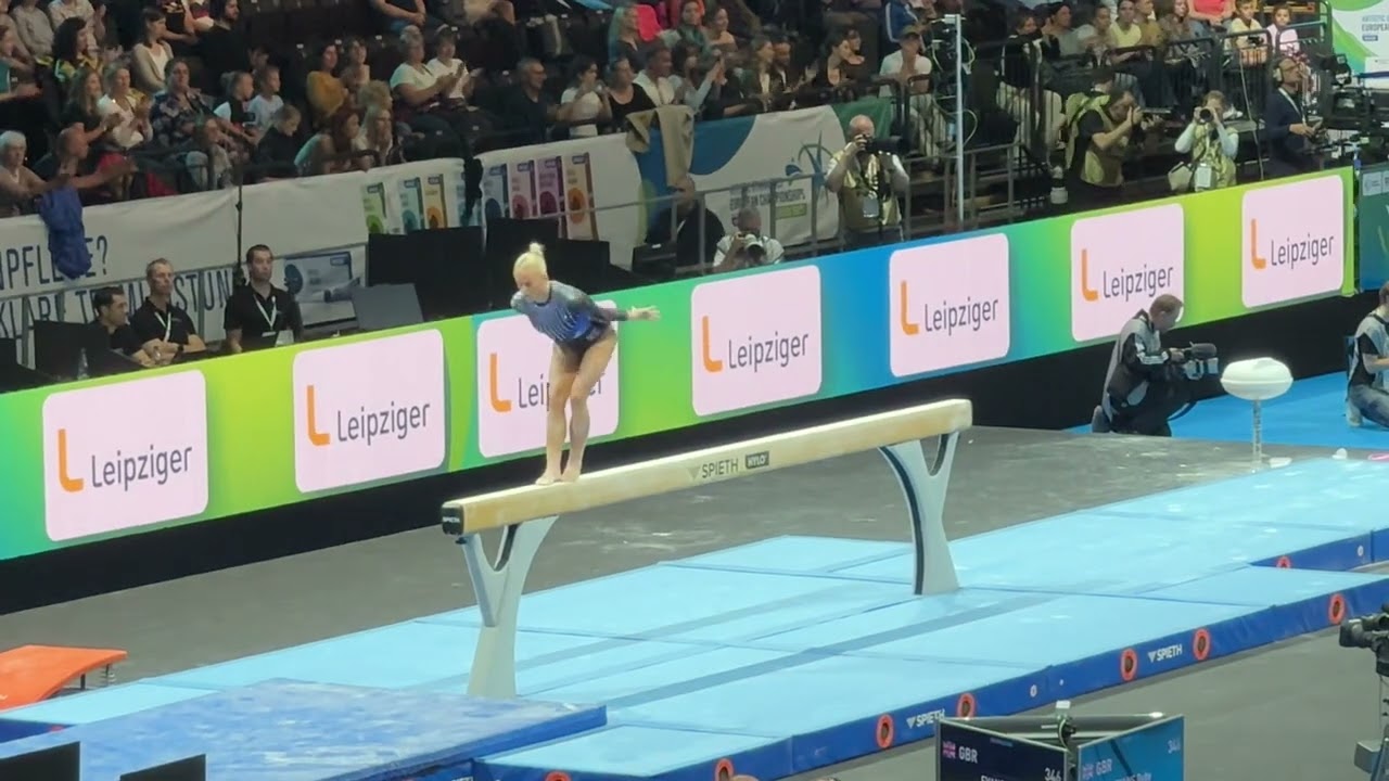 Ruby Evans Beam qualifications - 2025 European Championships