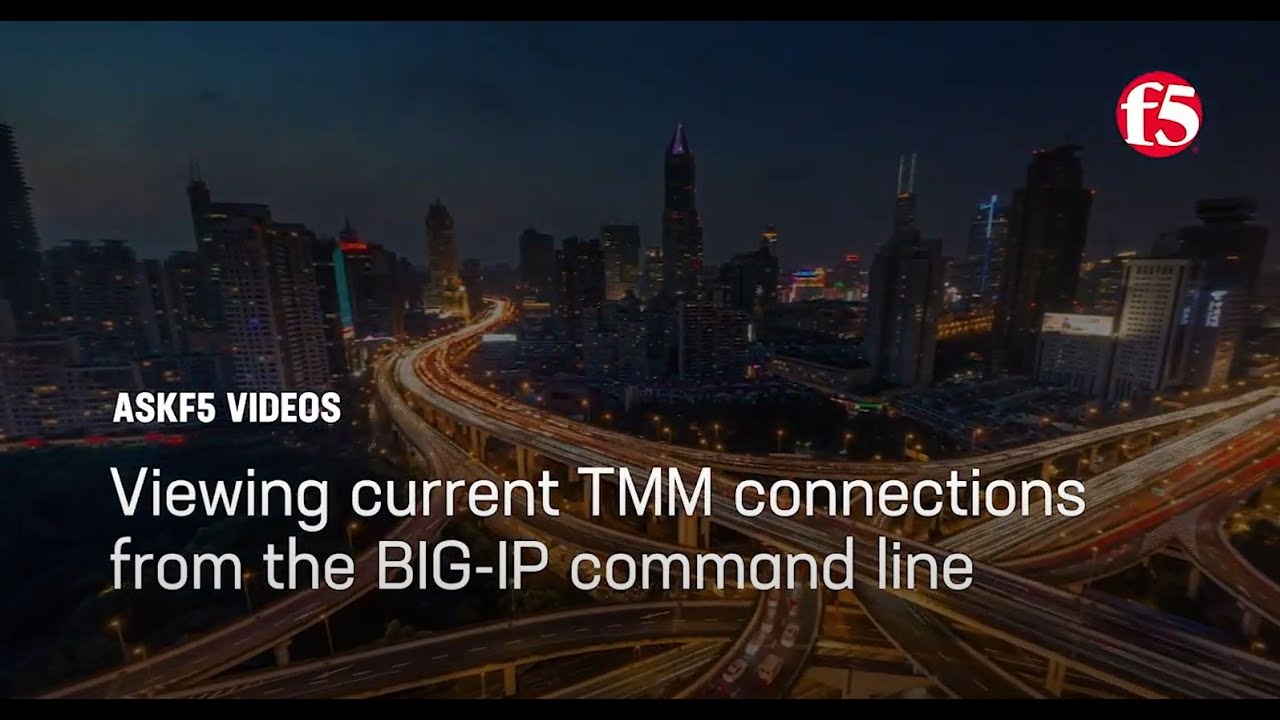 Viewing current number of TMM connections from the BIG-IP command line