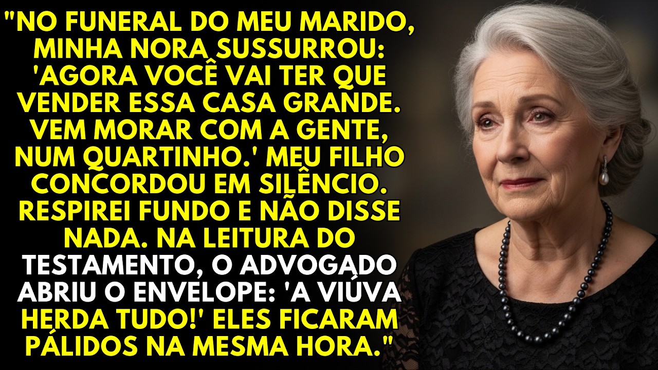Minha nora planejou me tirar de casa no funeral do meu marido. O testamento a calou