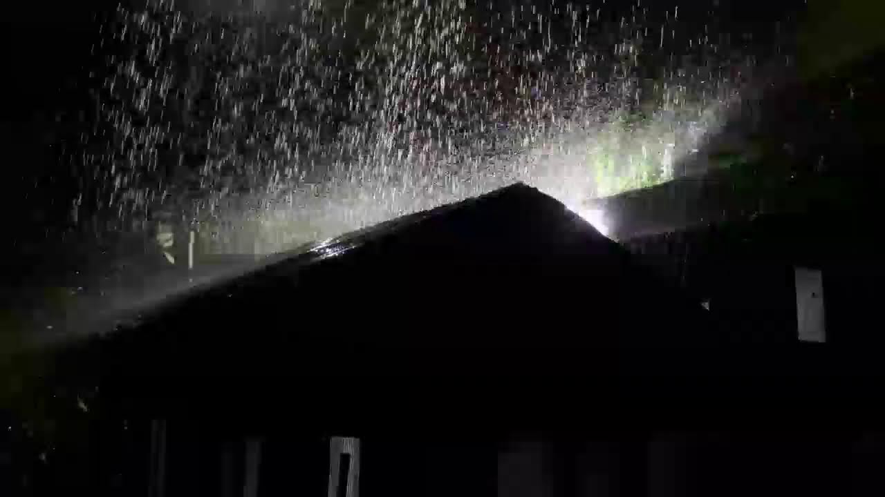 ASMR Rain on Tin Roof at Night | Fall Asleep Fast