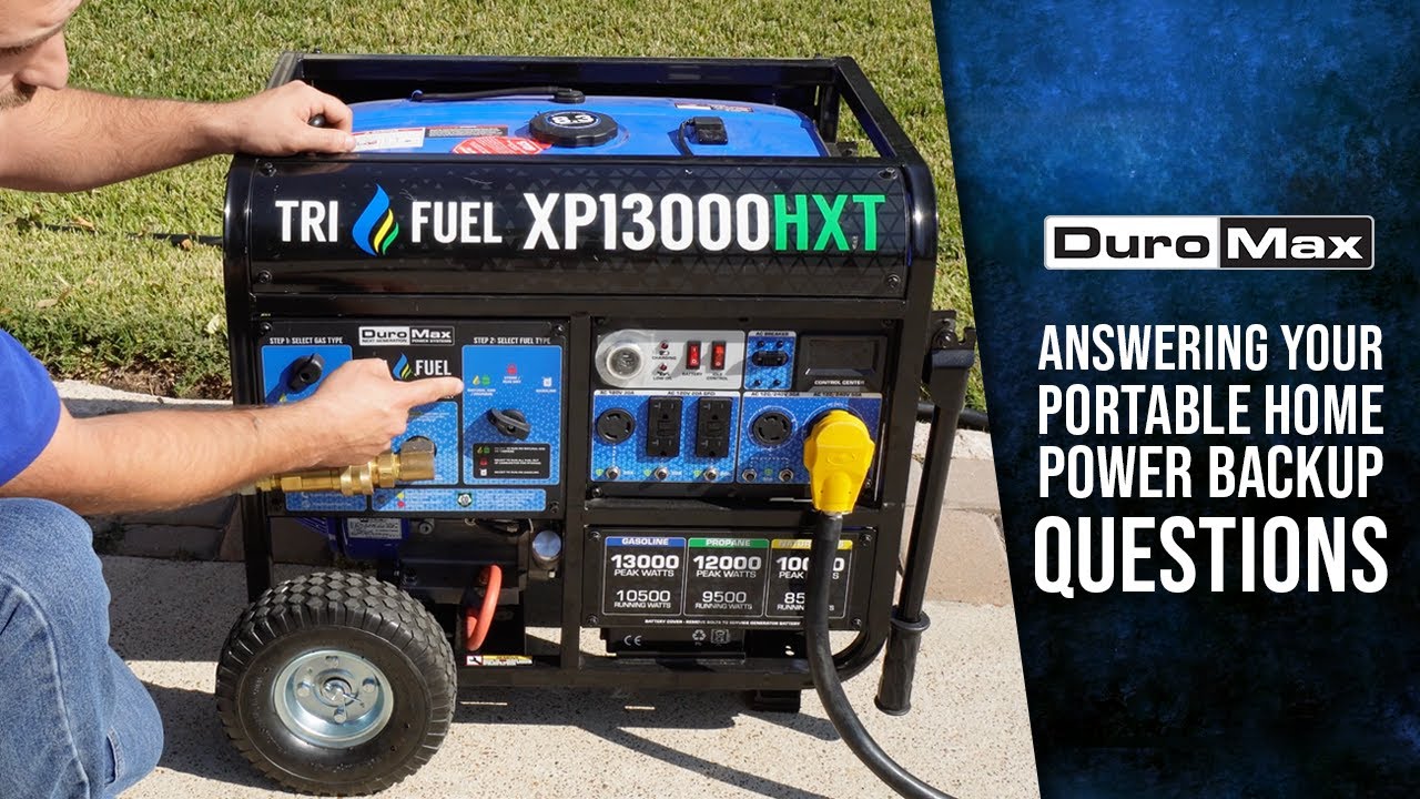 Ответы на вопросы о портативном домашнем резервном генераторе DuroMax, часть 2