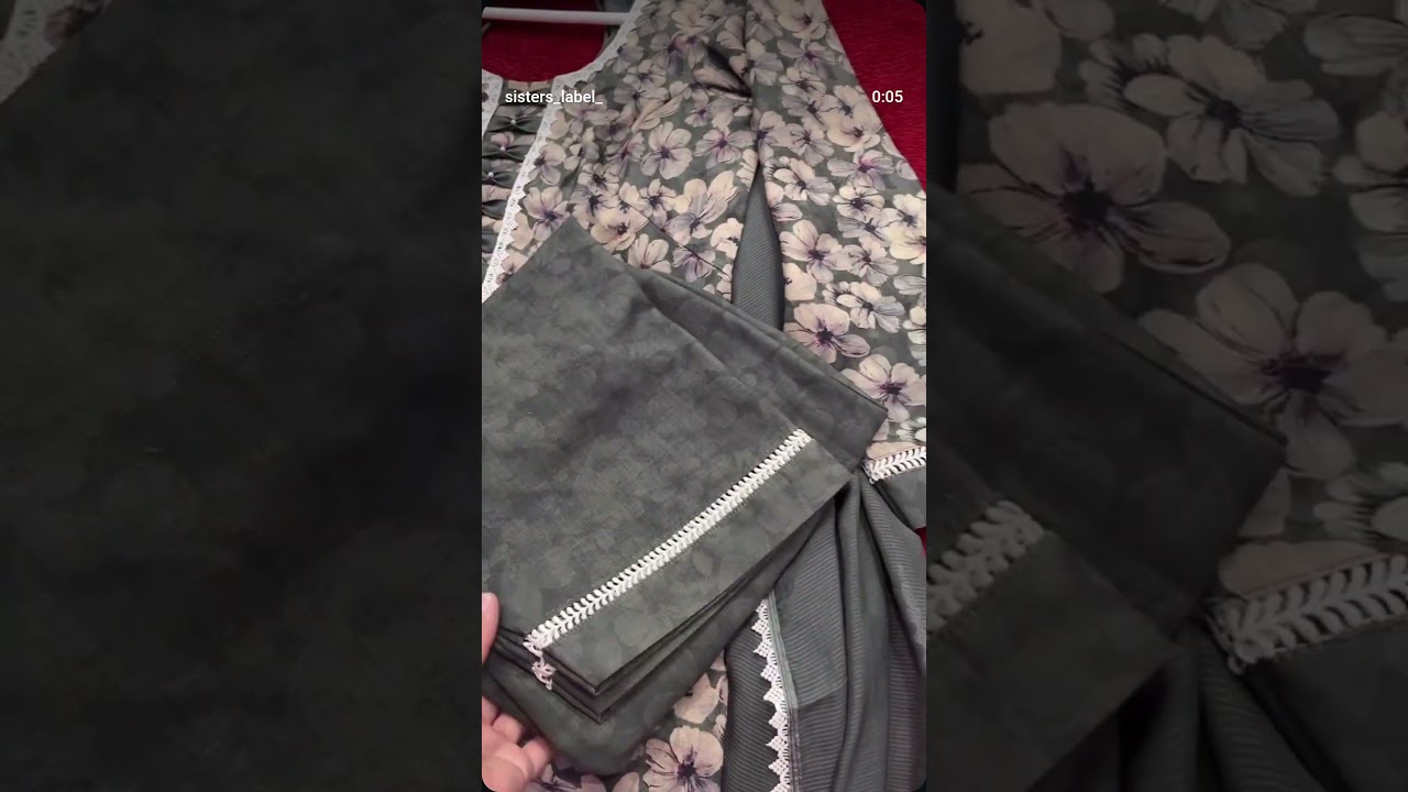 Beautiful pashmina suit design with laces #traditionalcloth #clothingdesign please.Like and subscrib