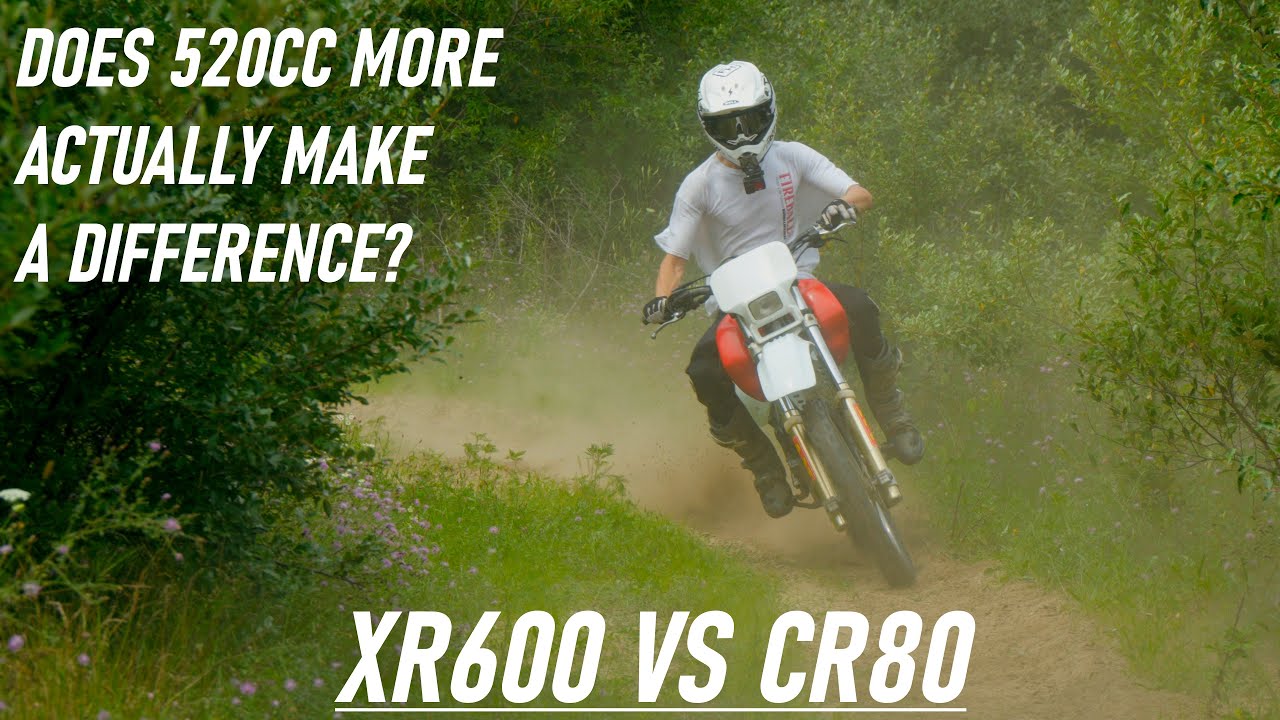 CR80R VS XR600R ?!  Which Bike Am I Faster On???