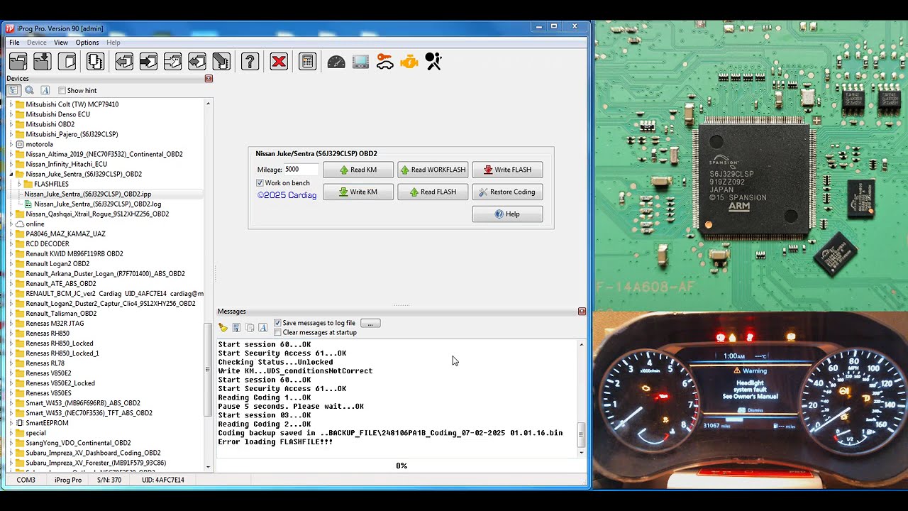 IprogPro Nissan Juke / Sentra S6J329CLSP OBD2