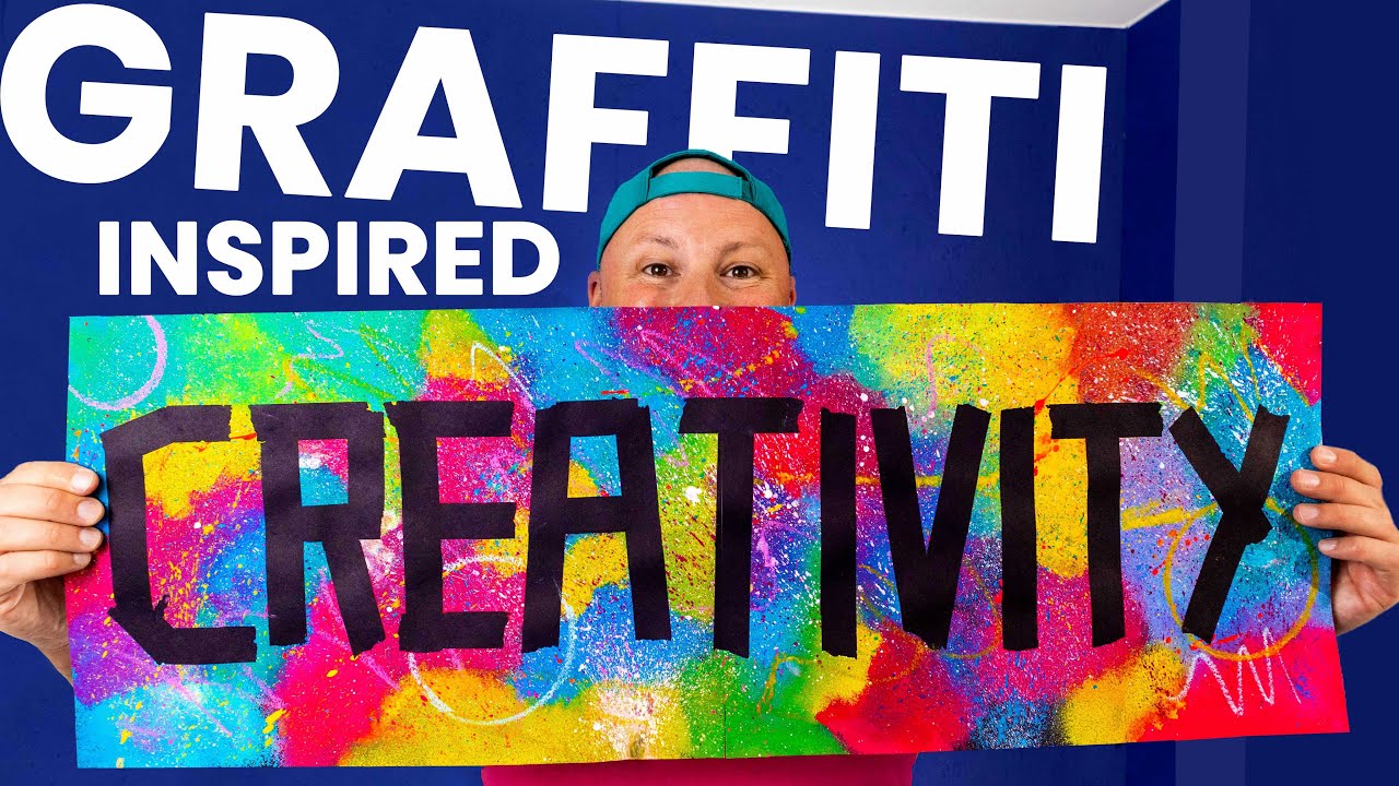 Tape PLUS toothbrush = Amazing poster art! Easy technique produces amazing results with maximum fun!