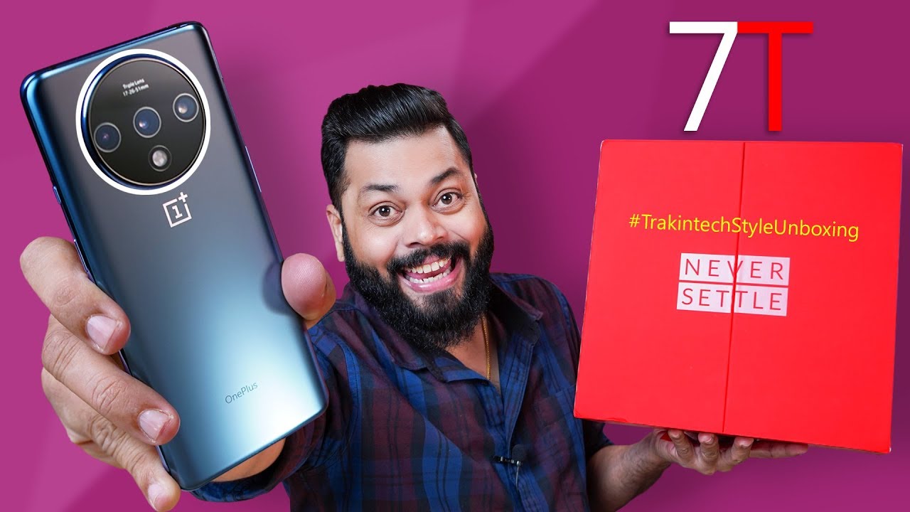 OnePlus 7T Unboxing & First Impressions ⚡⚡ Premium From Every Angle!