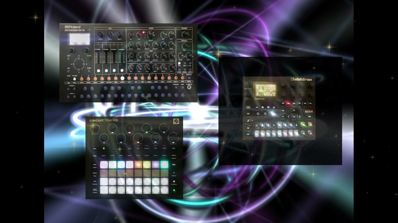 Digitone+SH4D+NovationTracks - Groovebox Mix Between Music Lines