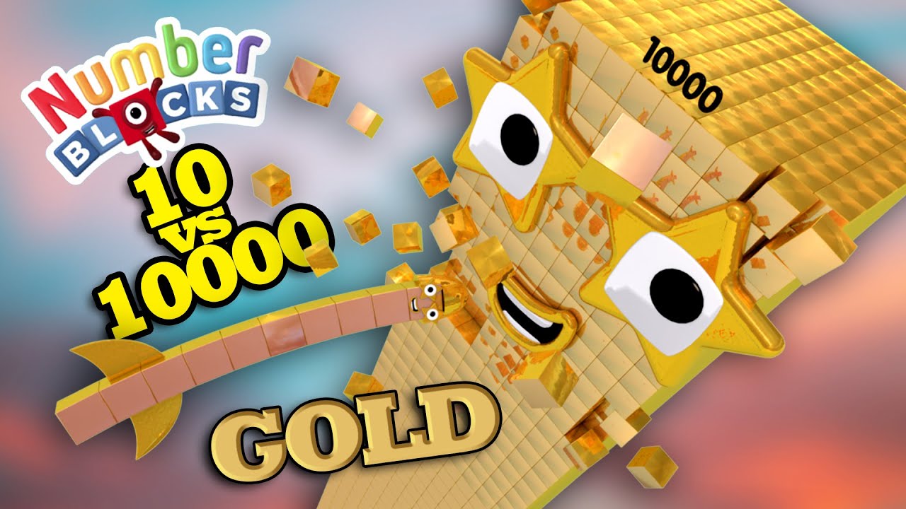 Remastered Numberblocks GOLD 10,000 vs 10