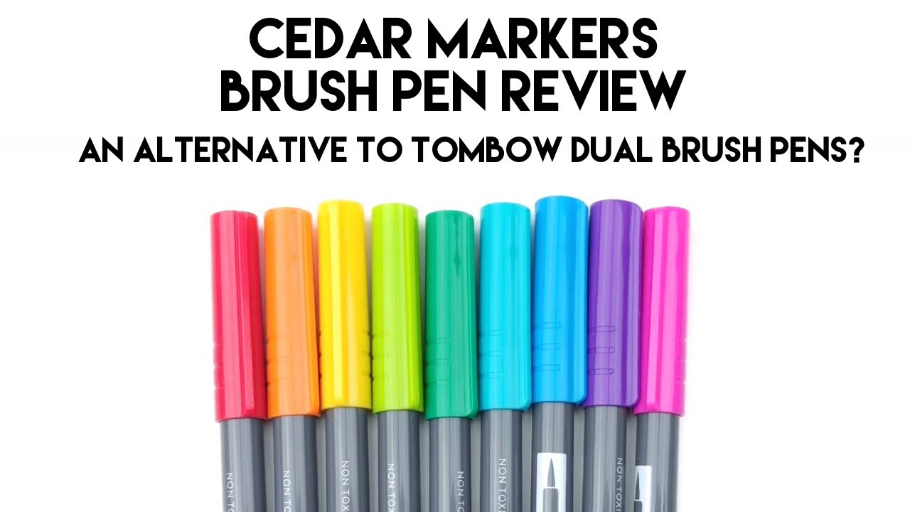 Cedar Markers Dual Brush Pen Review: Alternative to Tombow Dual Brush Pens?