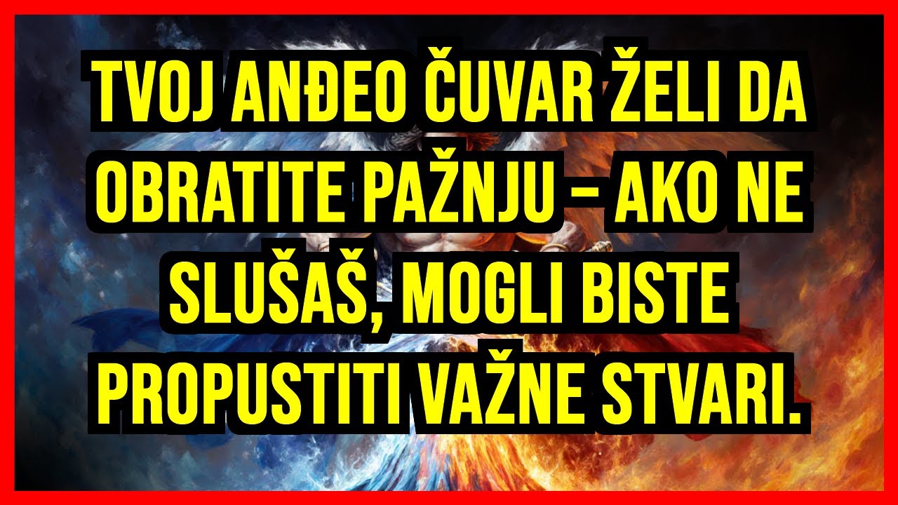 ❤️ TVOJ ANĐEO ČUVAR ŽELI DA OBRATITE PAŽNJU – AKO NE SLUŠAŠ, MOGLI BISTE PROPUSTITI VAŽNE STVARI.