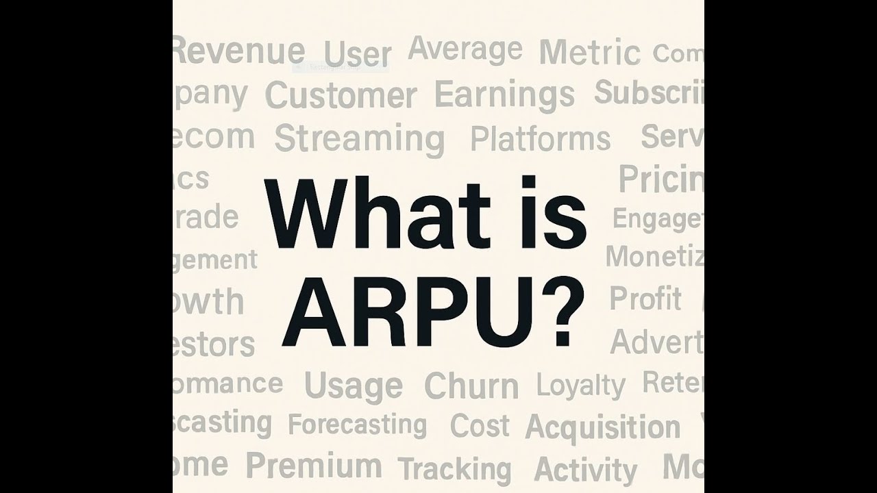 What is ARPU   Average Revenue Per User