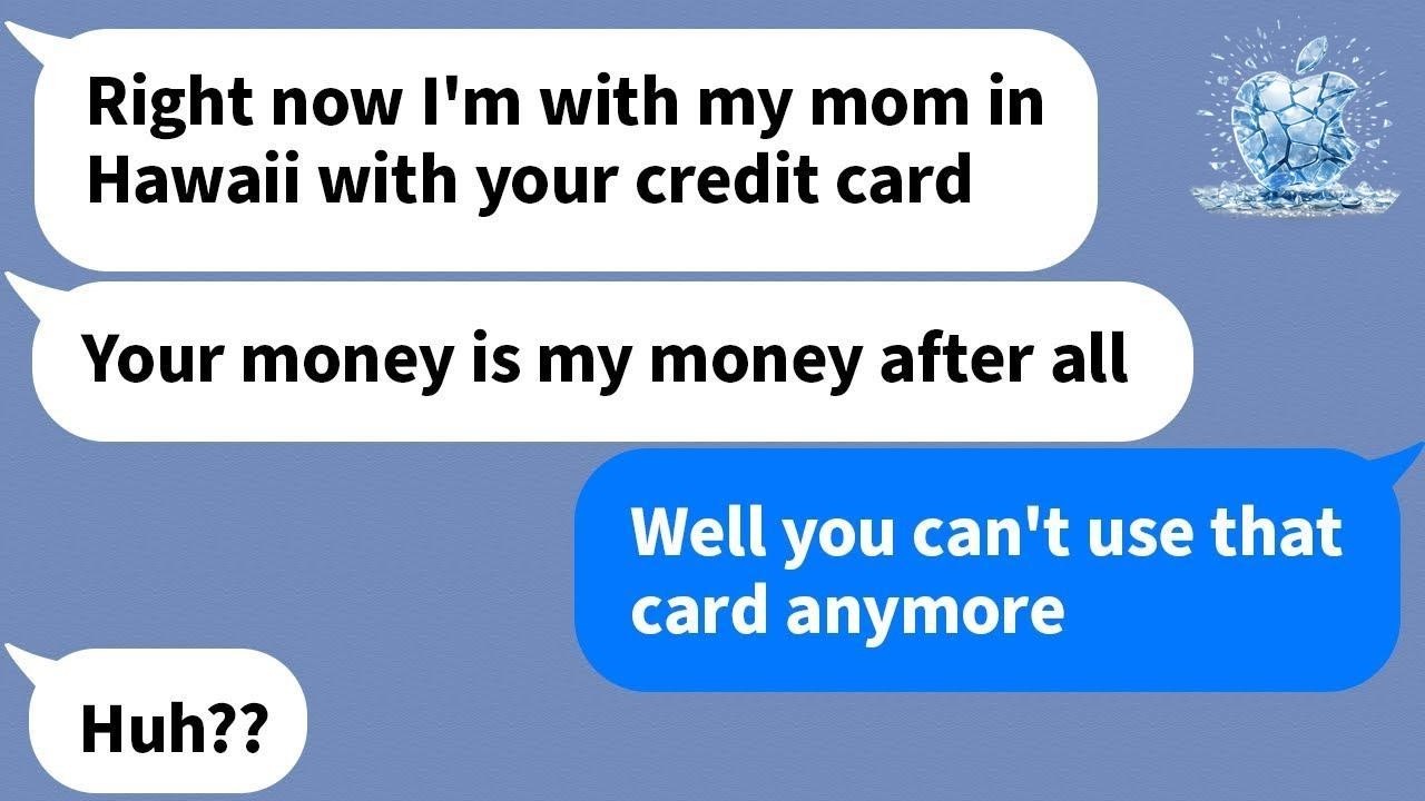 【Apple】After going to Hawaii with his mom and my credit card, I make sure to have it frozen