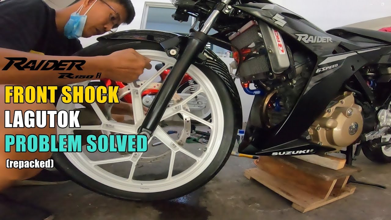 PAANO KO INAYOS ANG FRONT SHOCK LAGUTOK PROBLEM KO SA RAIDER 150 FI | KAMBYO MOTO