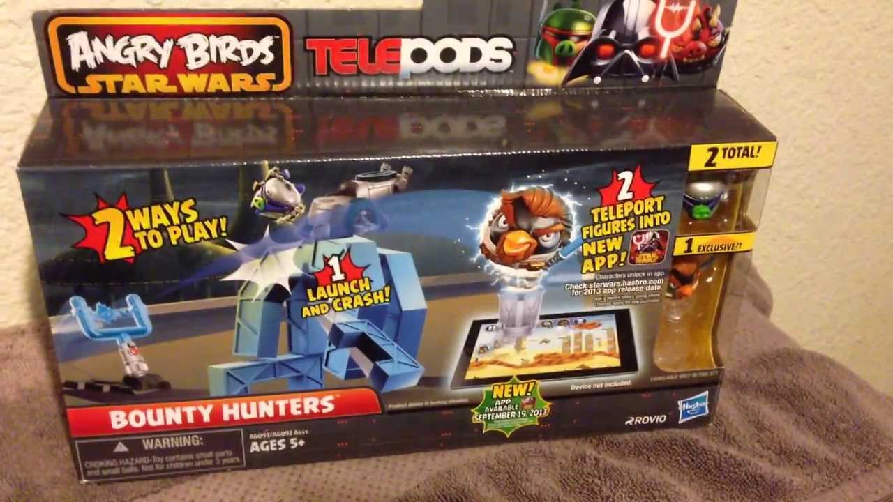 Angry Birds Star Wars II Telepods UNBOXING BOUNTY HUNTERS Set