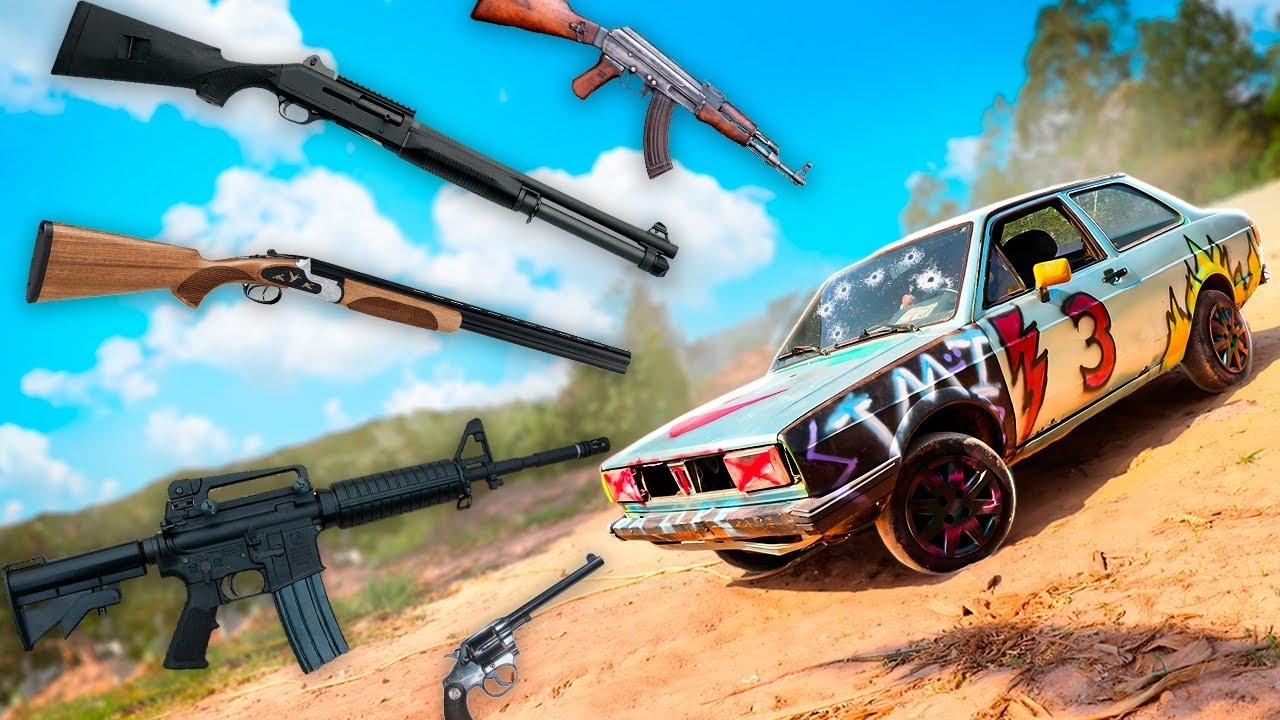 Testando ARMAS no carro blindado do APOCALIPSE!