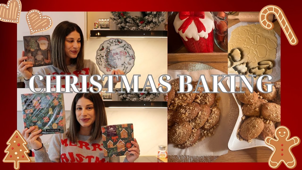 Χριστουγεννιάτικο VLOG στην Κουζίνα - Μελομακάρονα και Gingerbread Cookies !