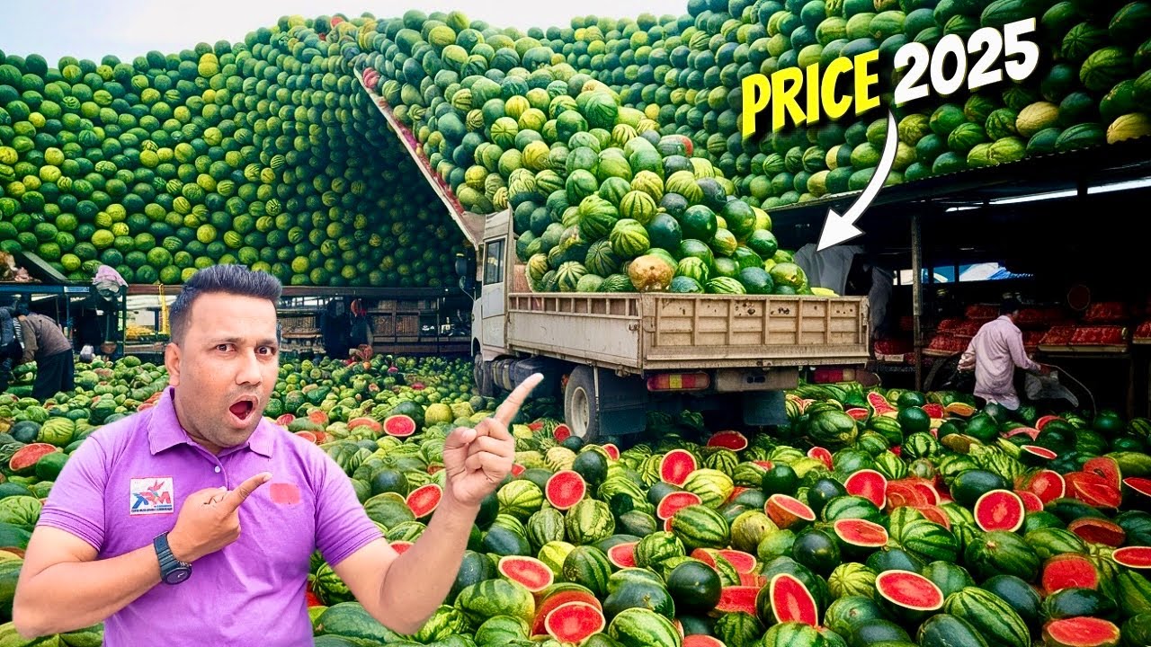 Watermelon Wholesale Prices in Pakistan 2025 | Karachi Cheapest Fruits Market Prices In Ramadan