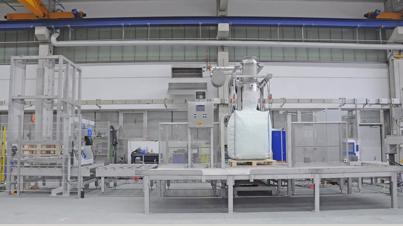 Big Bag Füllstation mit Palettenmagazin