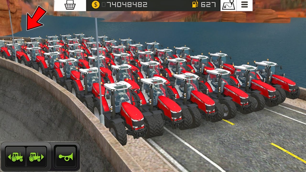 Massey Ferguson Traffic Jam In Dam ! Farming Simulator 18 Gameplay | Fs18 Timelapse #fs18