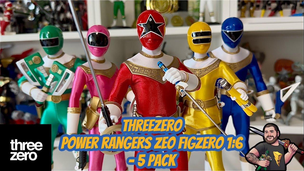 Power Rangers Zeo ThreeZero 5 pack one sixth scale figures review #powerrangers #onesixthscale 