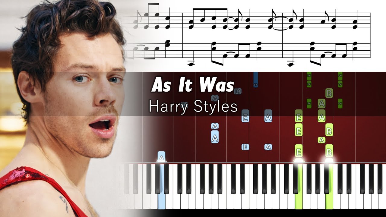 Harry Styles - As It Was - ADVANCED Piano Tutorial + SHEETS