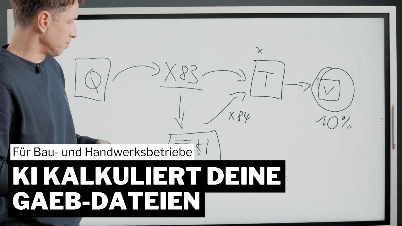 Für Bau- und Handwerksbetriebe: KI kalkuliert GAEB-Dateien #bauboost #GAEB #bauunternehmen