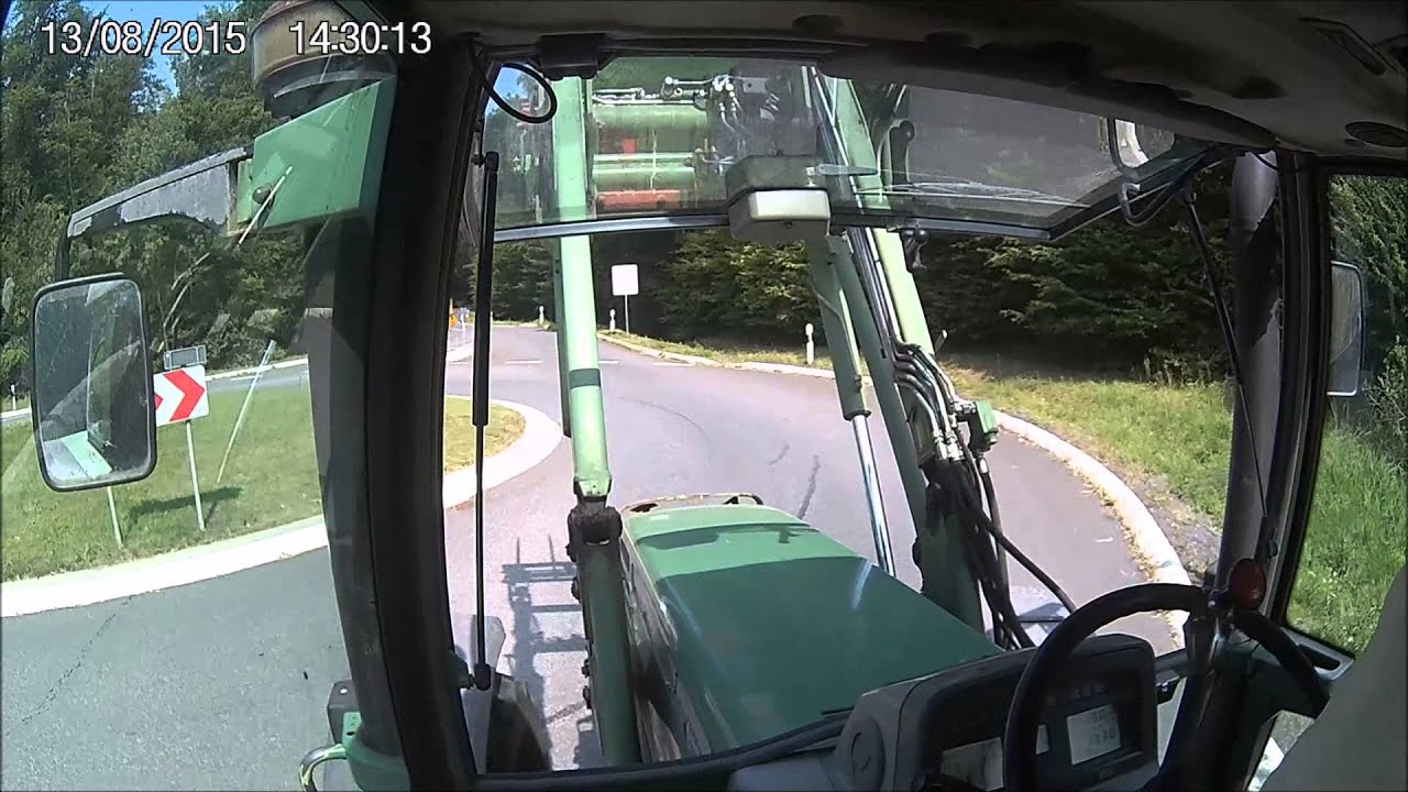 Fendt 311 Turbomatik beim Heu und Strohballen fahren 2015 #HD