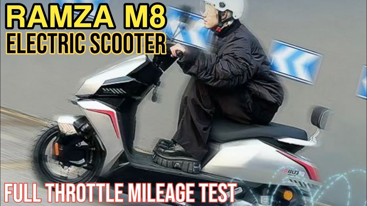 Ramza M8 Electric Scooter Full Speed Mileage Test