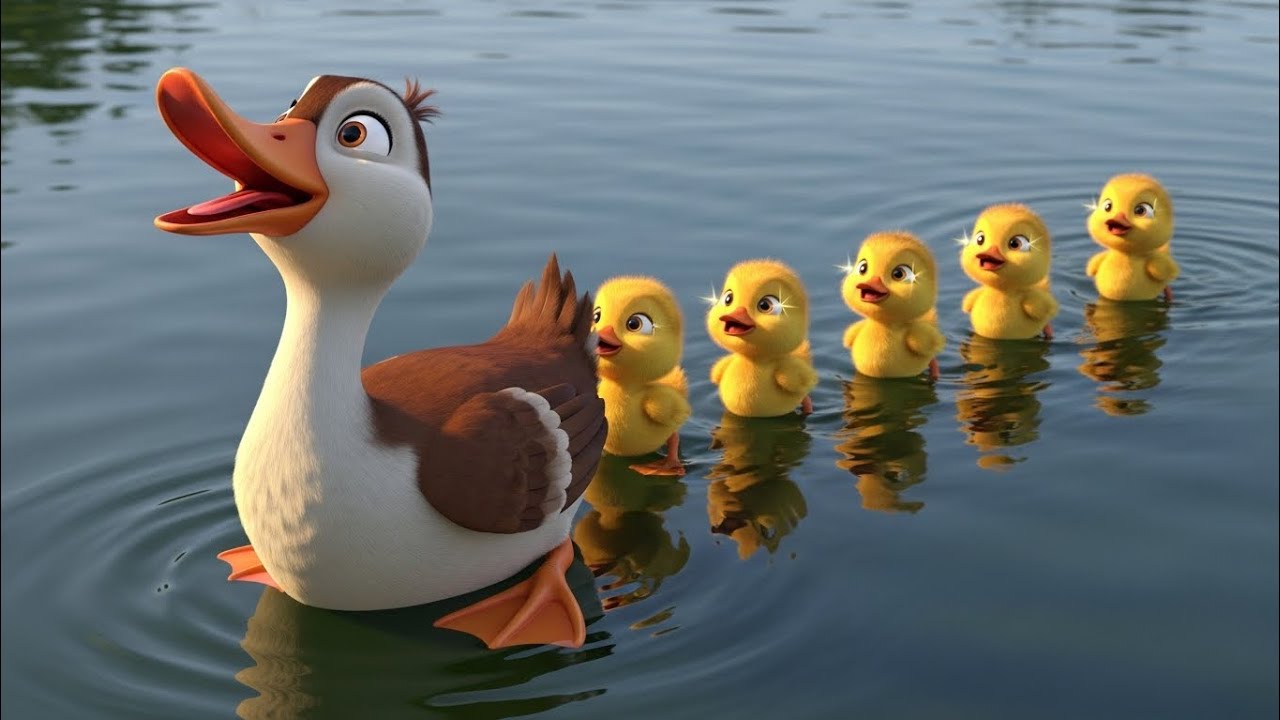 Five Little Ducks Went Out One Day 🦆 | Counting Nursery Rhyme | Kids Songs