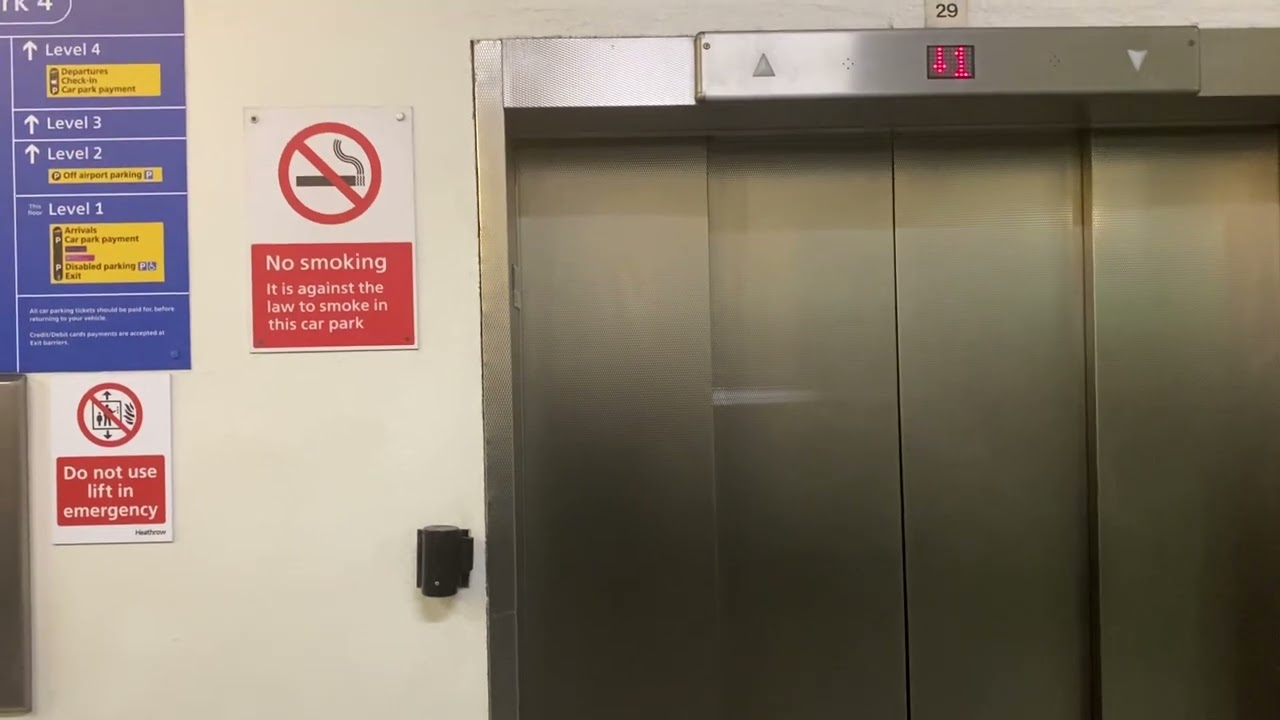 Heathrow Elevator At The Heathrow Gatwick Airport Terminal 4 Car Park EPIC FAIL!!!