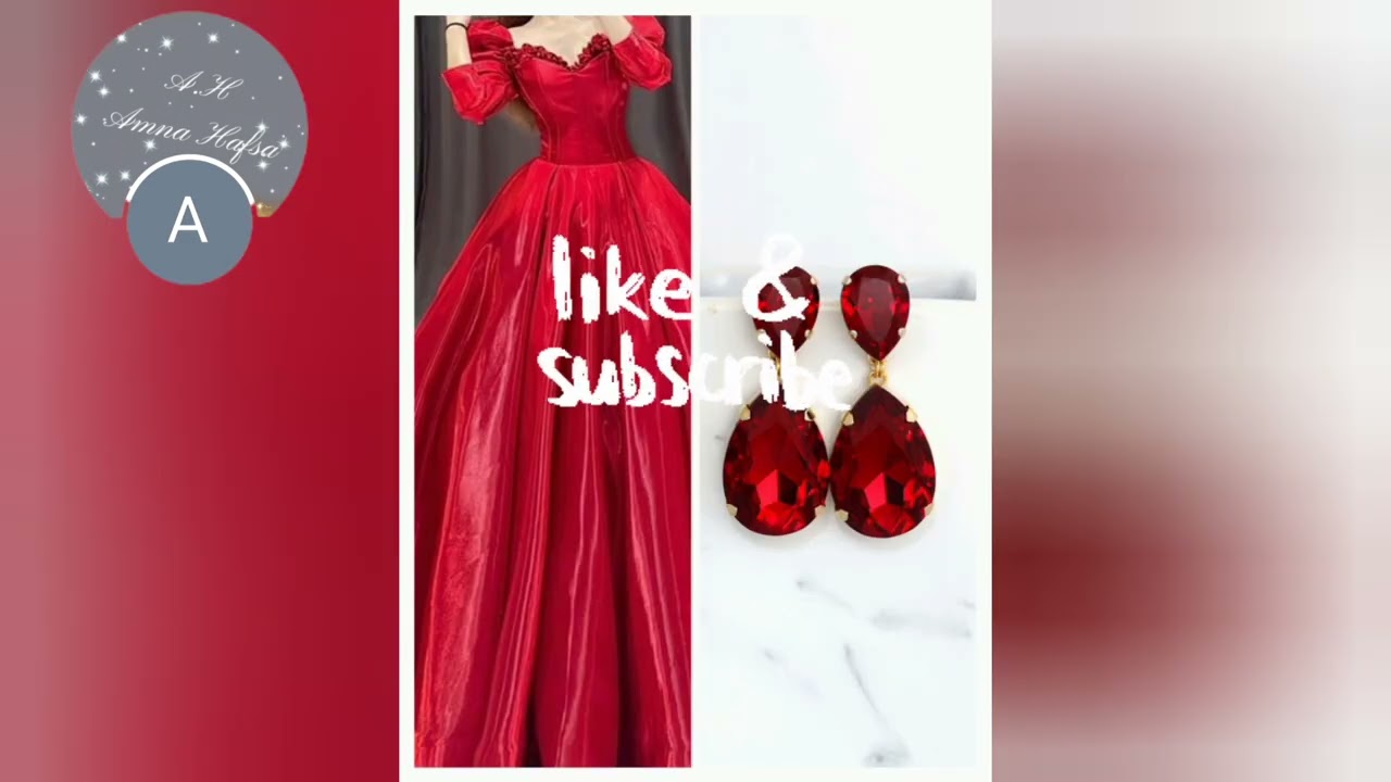 #dress 👗with earring🌷