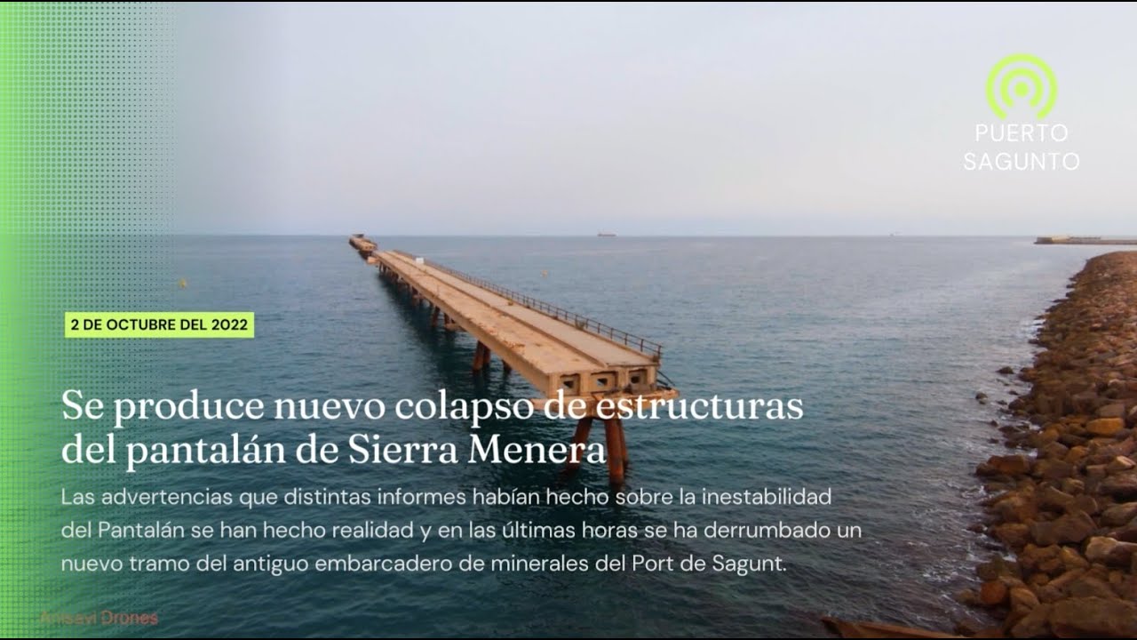 Colapso en el Pantalan de Puerto Sagunto.