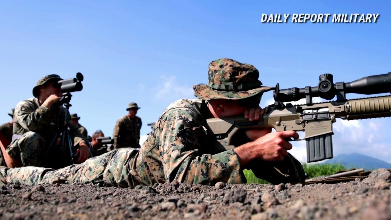 U.S. Marines conduct a live-fire sniper range during Eagle Wrath 23 Exercise at Japan
