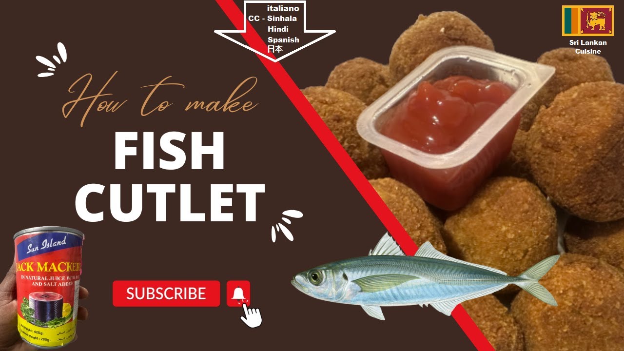 Sri Lankan Fish Cutlet | Maalu Cutlet - in Sinhala | Traditional Recipe | @YummybyDanuShashi