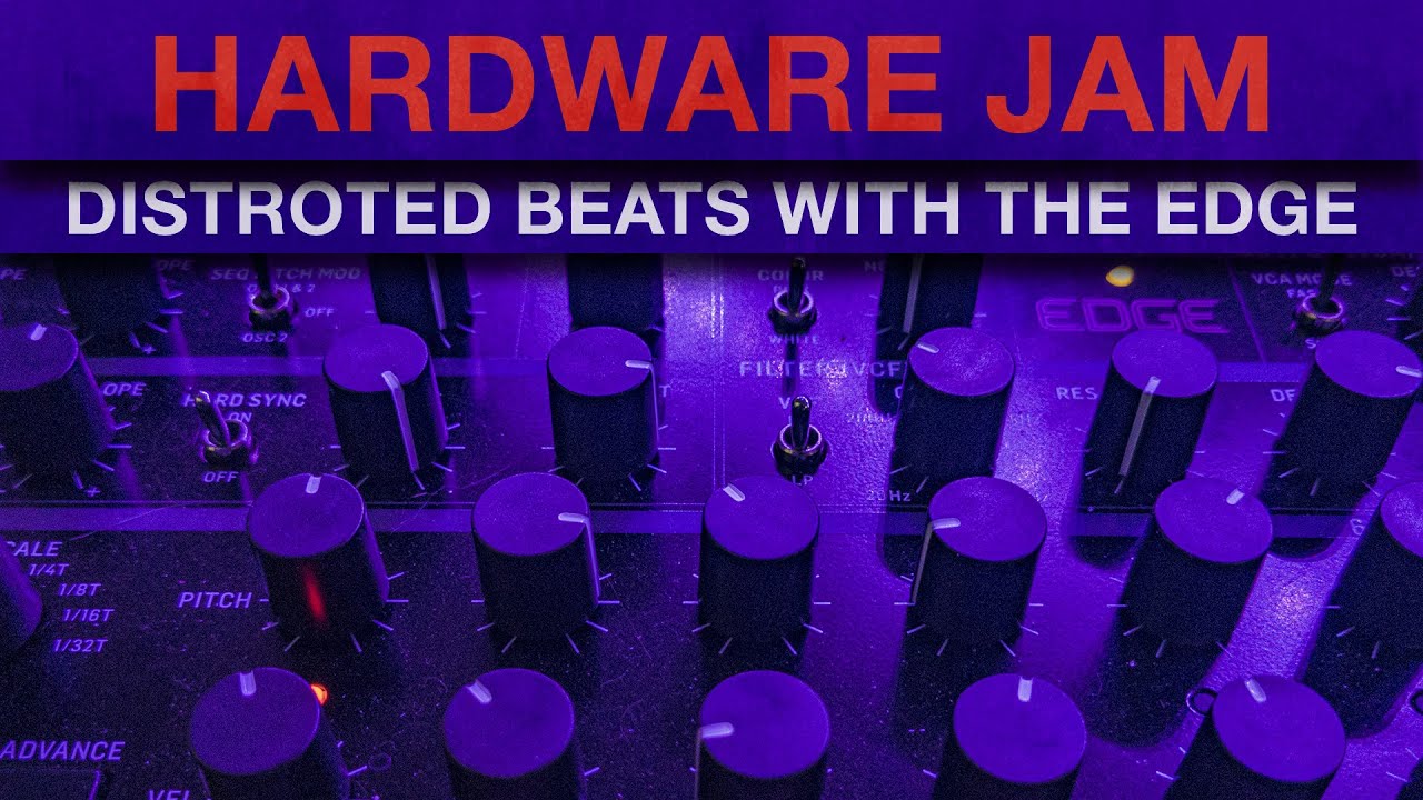 Hardware jam: Taking the Behringer Edge for a spin. Creating Harsh distorted beats