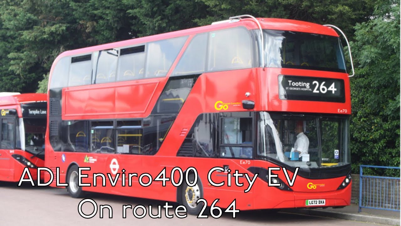 Metrobus Enviro400 City EV on Route 264 - Bus Edit Timelapse