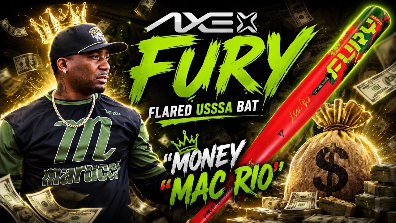 🔥 ОБЗОР БИТЫ USSSA AXE FURY &ldquo;MONEY MAC RIO&rdquo; | Чит-код с расклешенной рукояткой?