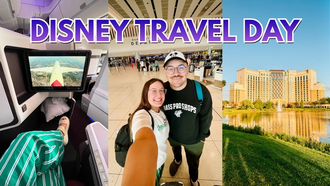 Disney World TRAVEL DAY! ✨ Flying UPPER CLASS on Virgin Atlantic and Staying at Coronado Springs!