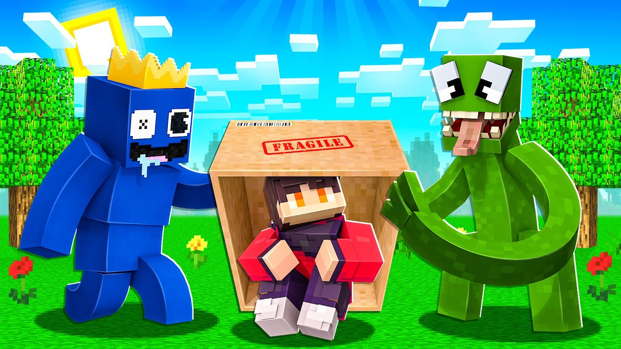 Roblox RAINBOW FRIENDS in Minecraft Block City!