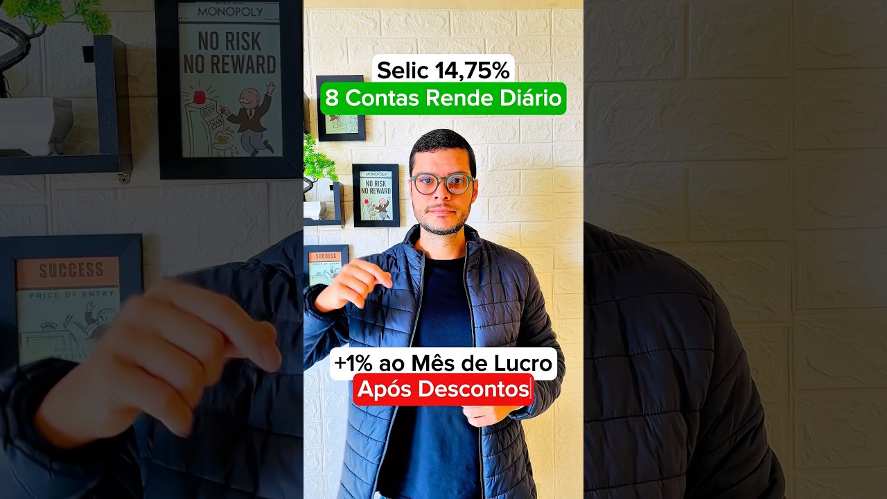SELIC 14,75 - 8 Melhores CDB Liquidez Diária com Maior Ganho do CDI 2025 Rentabilidade Real